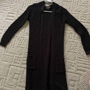 Long Black Cardigan